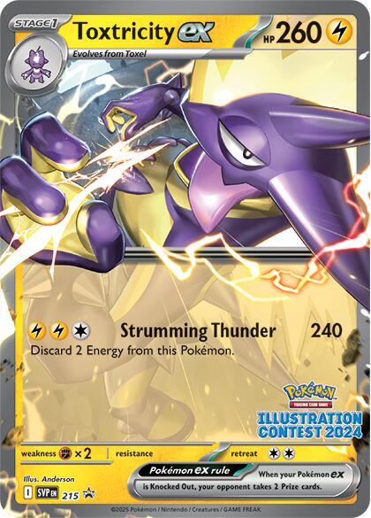 Toxtricity ex - 215 (Illustration Contest 2024) #215 - SV: Scarlet & Violet Promo Cards