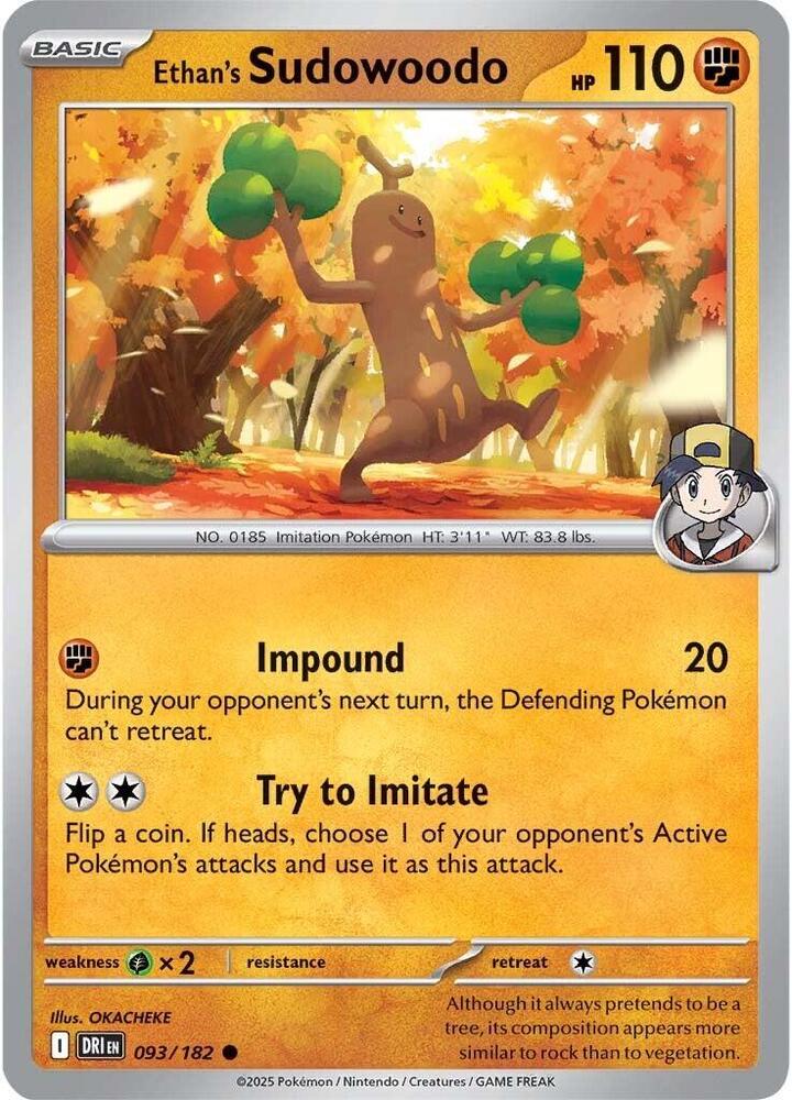 Ethan's Sudowoodo #093/182 - SV10: Destined Rivals