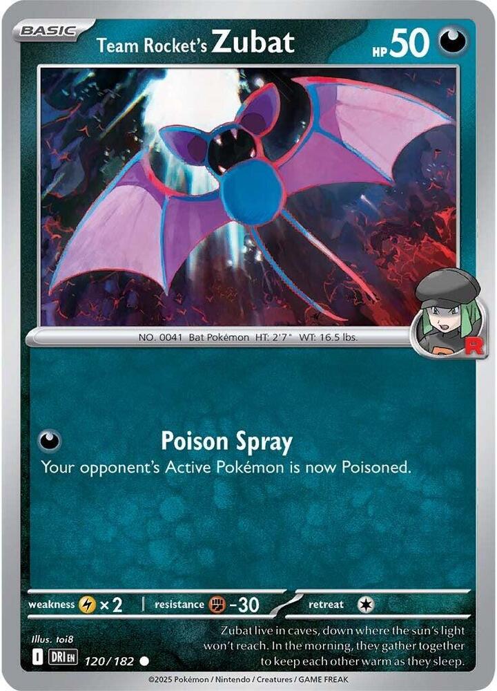 Team Rocket's Zubat #120/182 - SV10: Destined Rivals