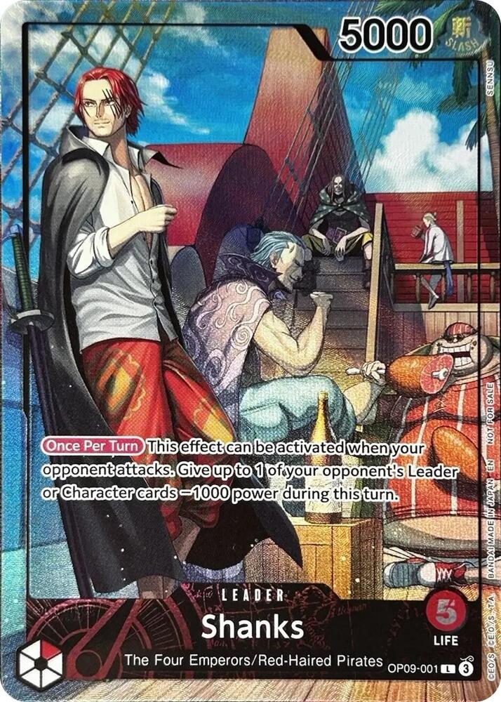 Shanks (2025 PSA Magazine Promo) #OP09-001 - One Piece Promotion Cards