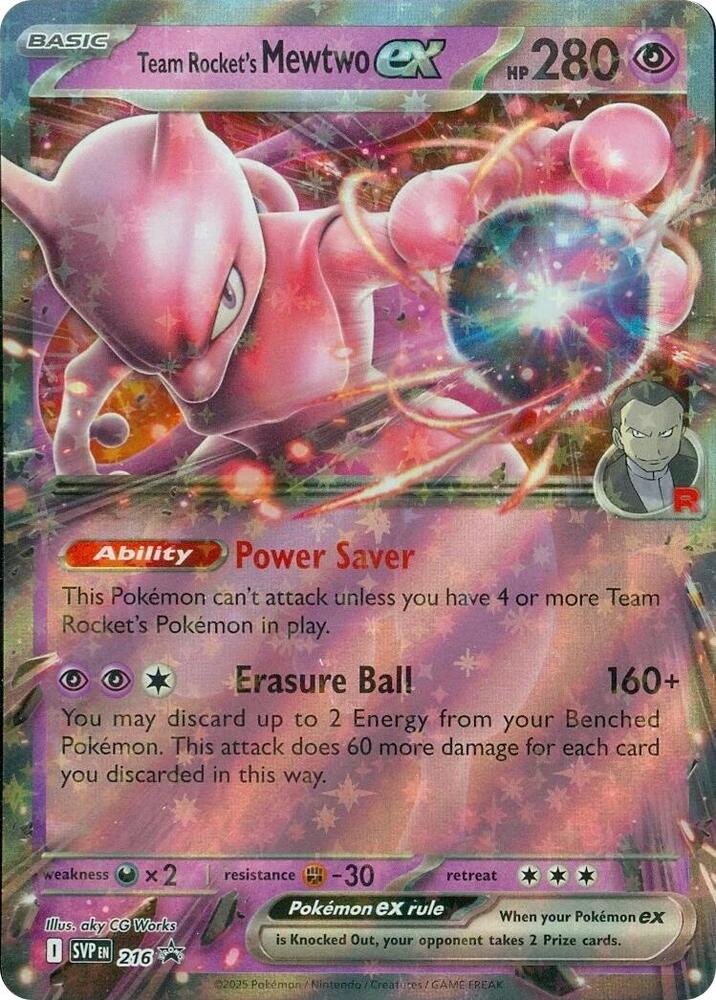 Team Rocket's Mewtwo ex - 216 #216 - SV: Scarlet & Violet Promo Cards