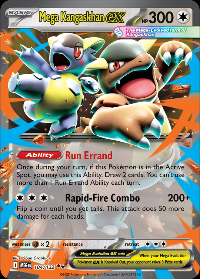 Mega Kangaskhan ex - 104/132 #104/132 - ME01: Mega Evolution