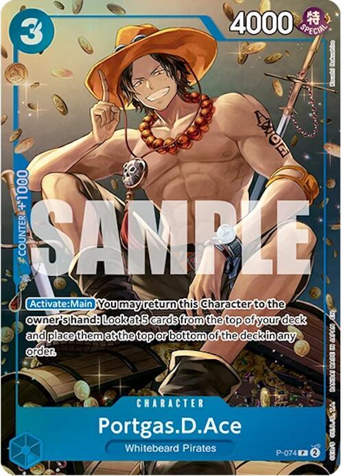 Portgas.D.Ace (Tin Pack Set Vol. 2) #P-074 - One Piece Promotion Cards