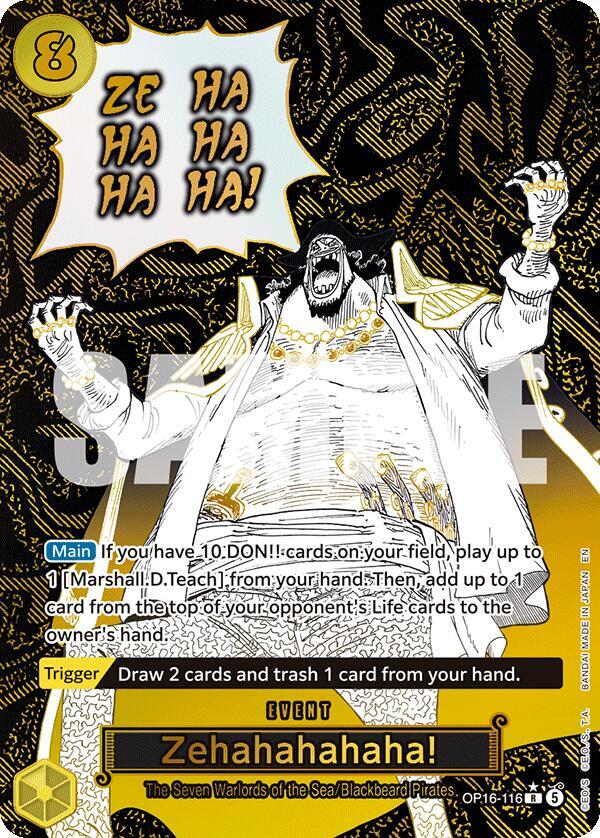 Zehahahahaha! (Alternate Art) #OP16-116 - The Time of Battle