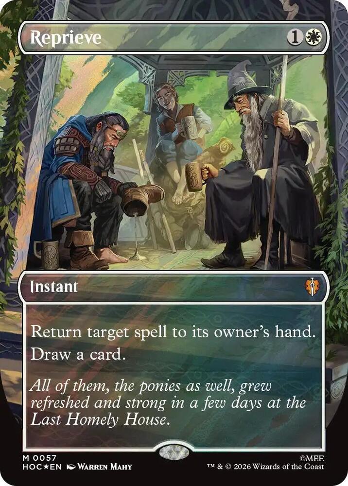 Reprieve (Borderless) (Surge Foil) #57 - The Hobbit: Eternal-Legal