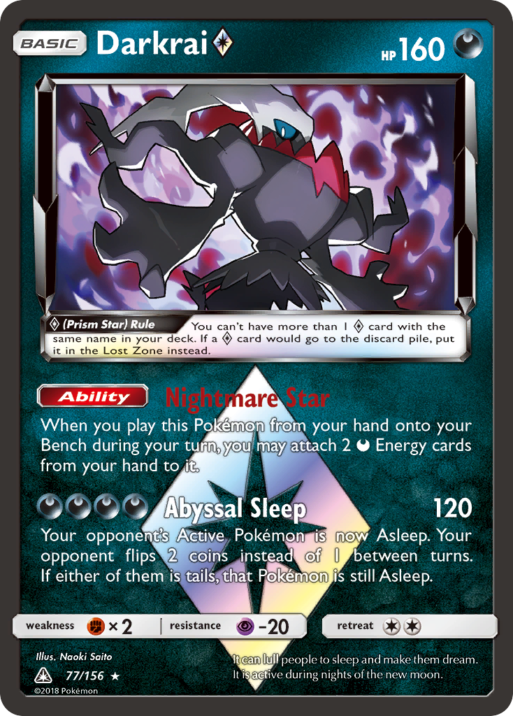 Darkrai Prism Star · Ultra Prism · #77/156