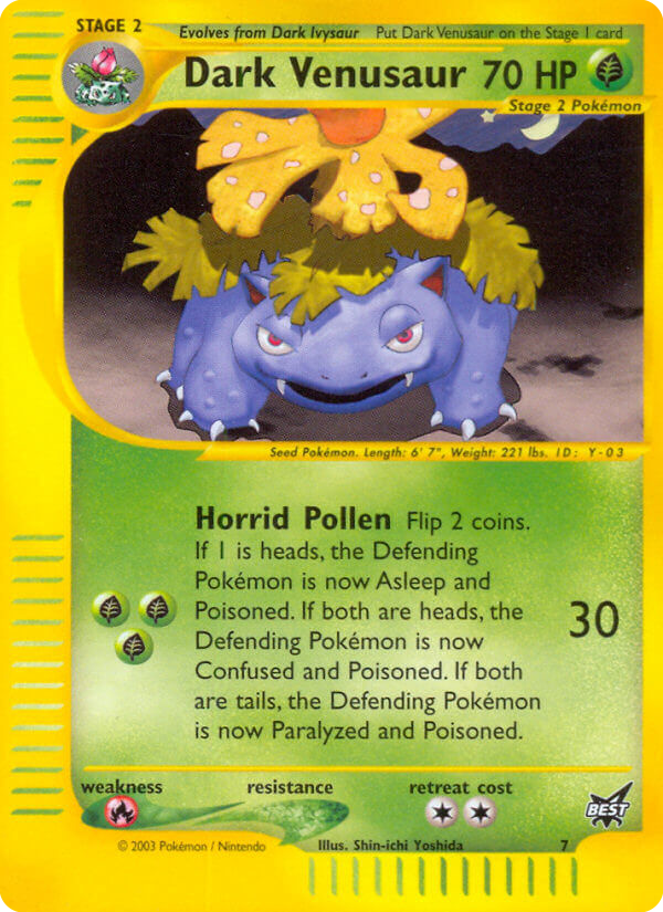 Pokémon — Dark Venusaur — Best of Game (Promo)