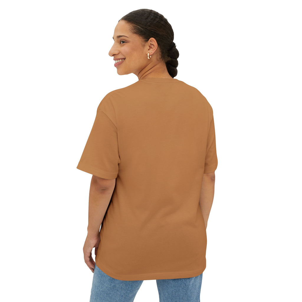 Boxy Tee — Minimal Seashell Sunrise Graphic Tee