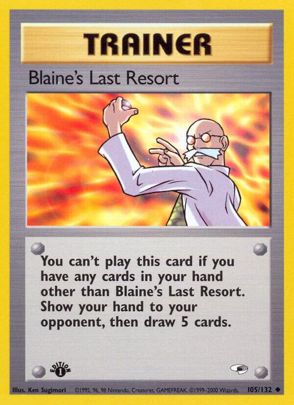 Blaine's Last Resort #105/132 - Gym Heroes - Near Mint