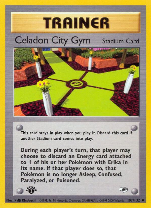 Celadon City Gym #107/132 - Gym Heroes - Near Mint