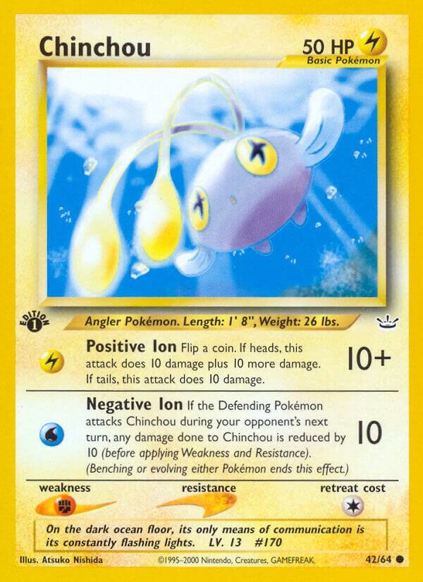 Chinchou #42/64 - Neo Revelation - Near Mint
