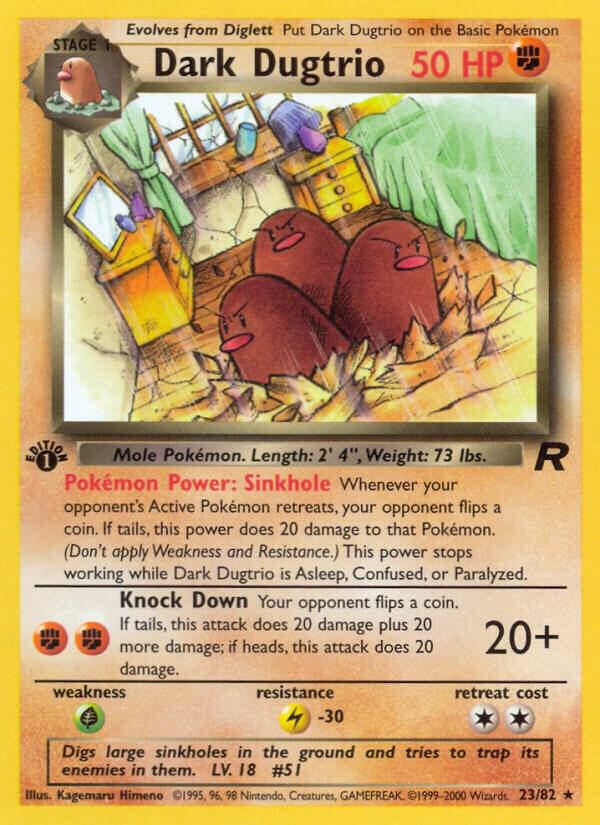 Dark Dugtrio (23) #23/82 - Team Rocket