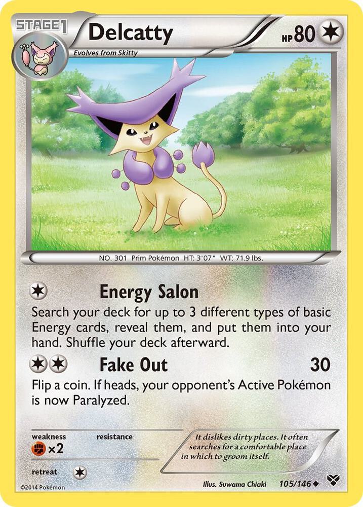 Delcatty #105/146 - XY Base Set