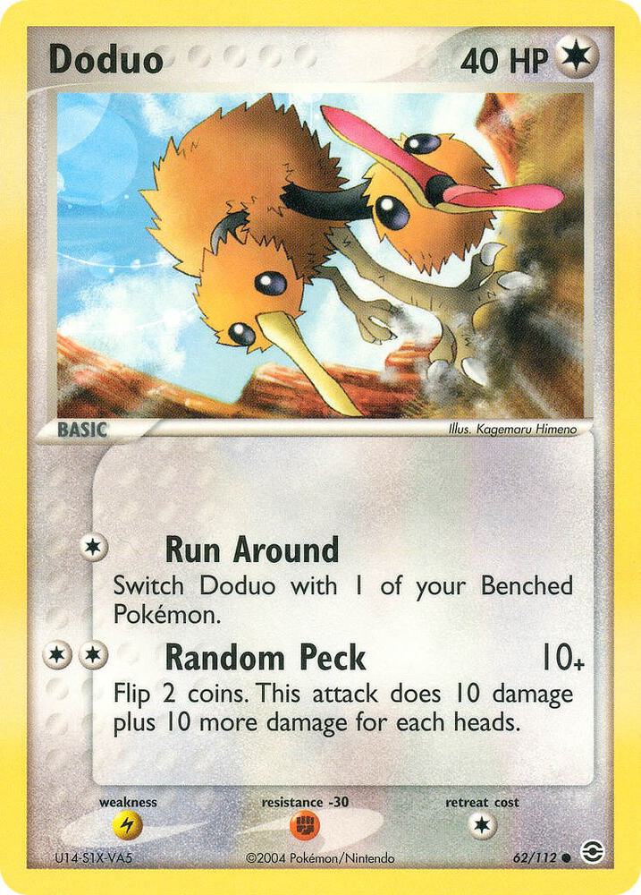 Doduo #62/112 - FireRed & LeafGreen - Near Mint