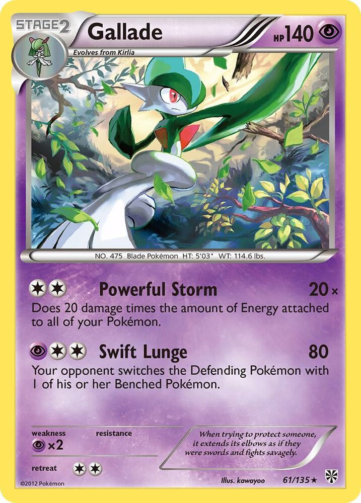 Gallade #61/135 - Plasma Storm