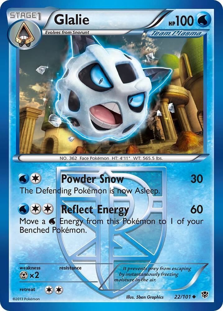 Glalie (Team Plasma) #22/101 - Plasma Blast - Near Mint