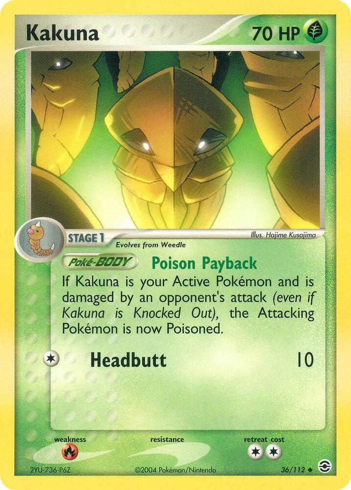 Kakuna #36/112 - FireRed & LeafGreen - Near Mint