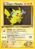Lt. Surge's Pikachu #081/132 - Gym Heroes - Near Mint