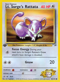 Lt. Surge's Rattata #082/132 - Gym Heroes - Near Mint