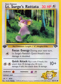 Lt. Surge's Rattata #085/132 - Gym Challenge - Near Mint