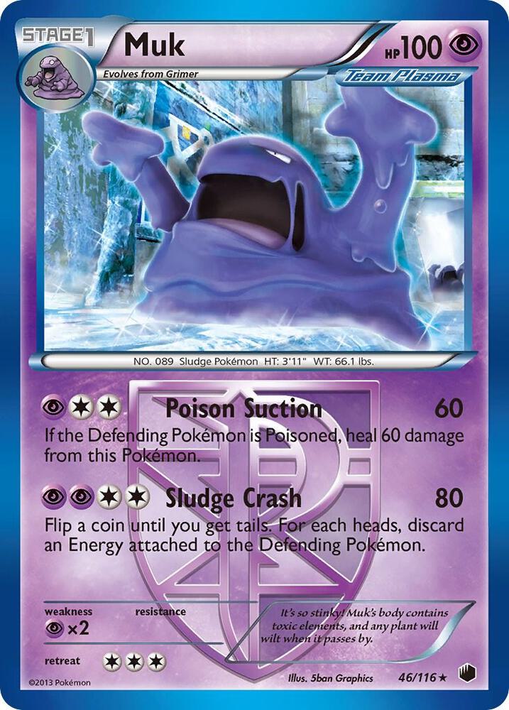 Muk (Team Plasma) #46/116 - Plasma Freeze