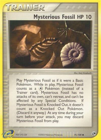 Mysterious Fossil #91/100 - Sandstorm - Near Mint