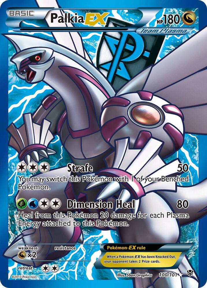 Palkia EX (Team Plasma) (100 Full Art) #100/101 - Plasma Blast - Near Mint