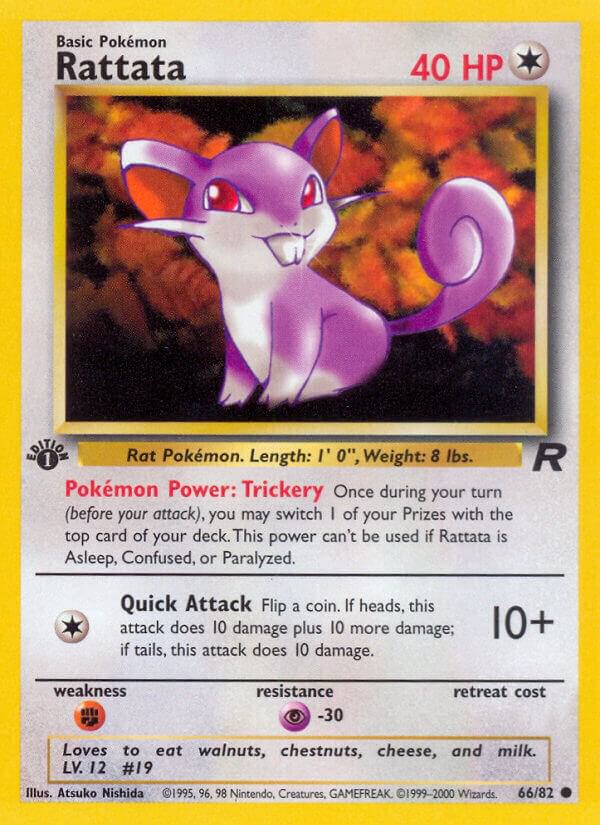 Rattata #66/82 - Team Rocket - Near Mint