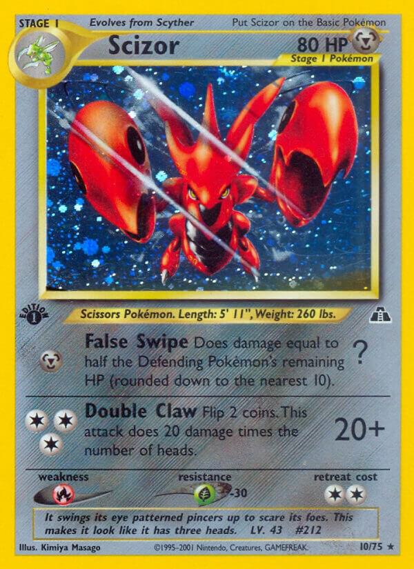 Scizor (10) #10/75 - Neo Discovery - Lightly Played