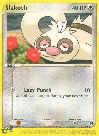 Slakoth #80/100 - Sandstorm - Near Mint