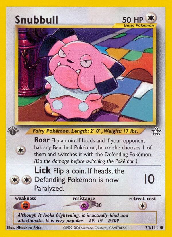 Snubbull #074/111 - Neo Genesis - Near Mint
