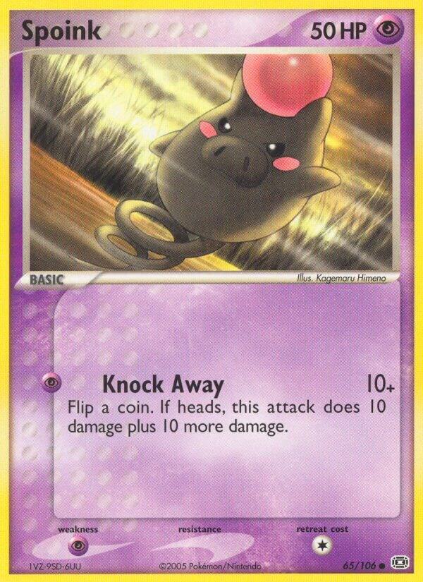 Spoink - 065/106 #65/106 - Emerald - Near Mint