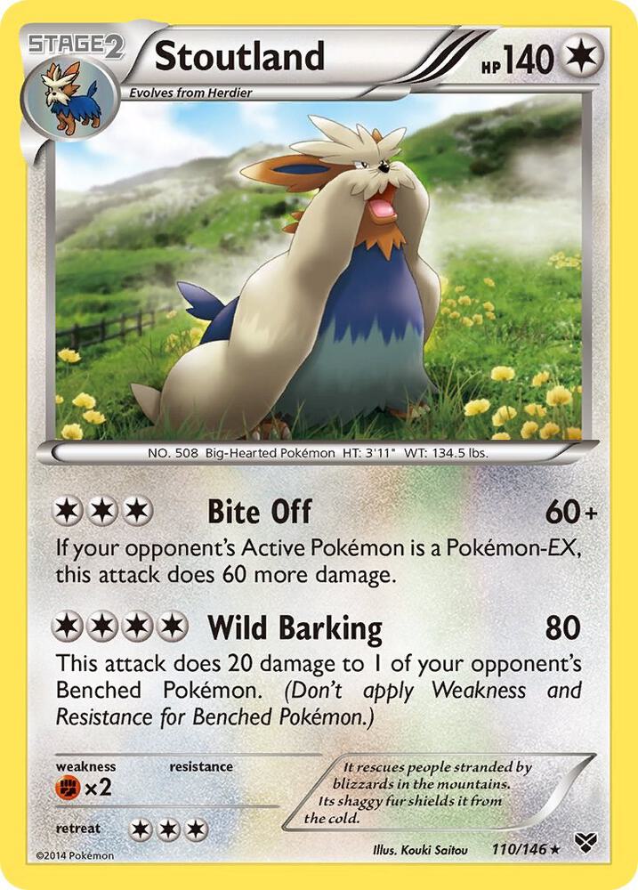 Stoutland #110/146 - XY Base Set