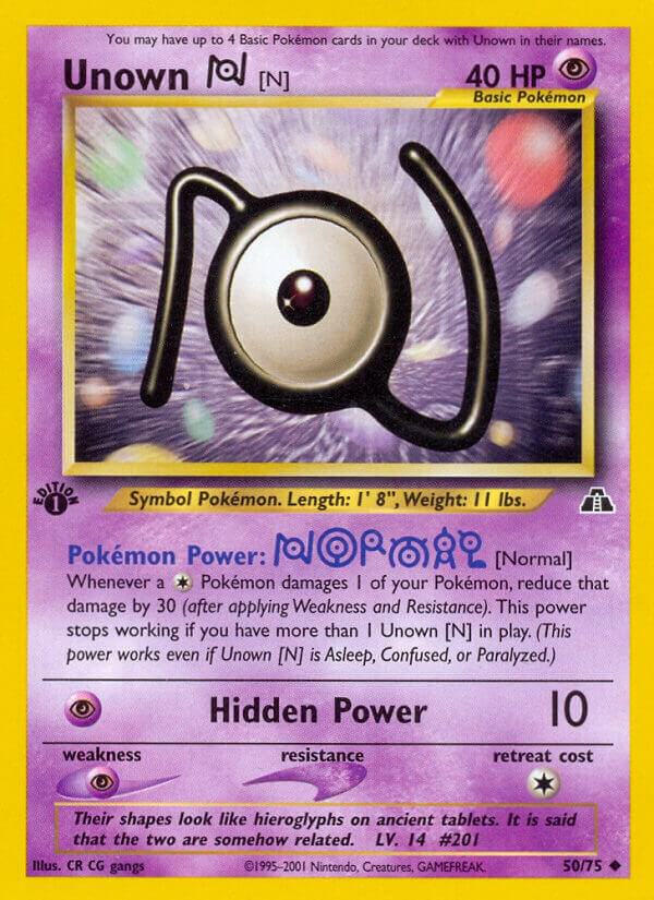 Unown [N] #50/75 - Neo Discovery - Moderately Played
