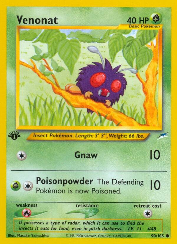 Venonat #090/105 - Neo Destiny - Near Mint