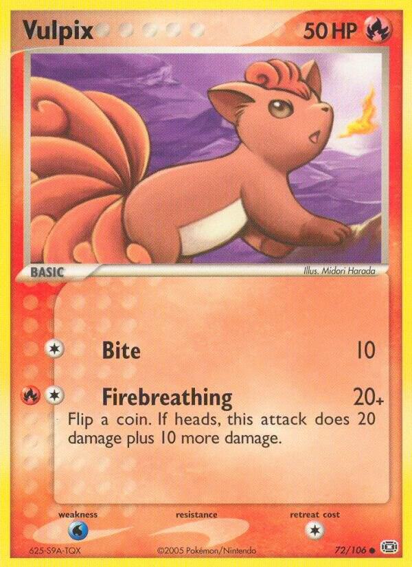 Vulpix #72/106 - Emerald