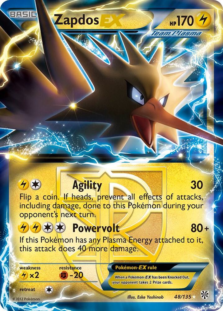 Zapdos EX (Team Plasma) #48/135 - Plasma Storm