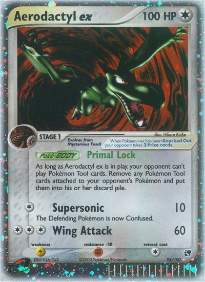 Pokémon — Aerodactyl ex — EX Sandstorm (Holo EX)