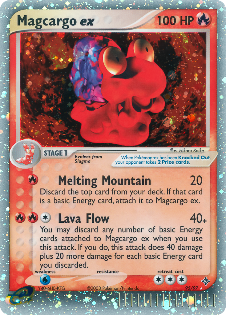 Pokémon — Magcargo ex — EX Dragon (Holo EX)