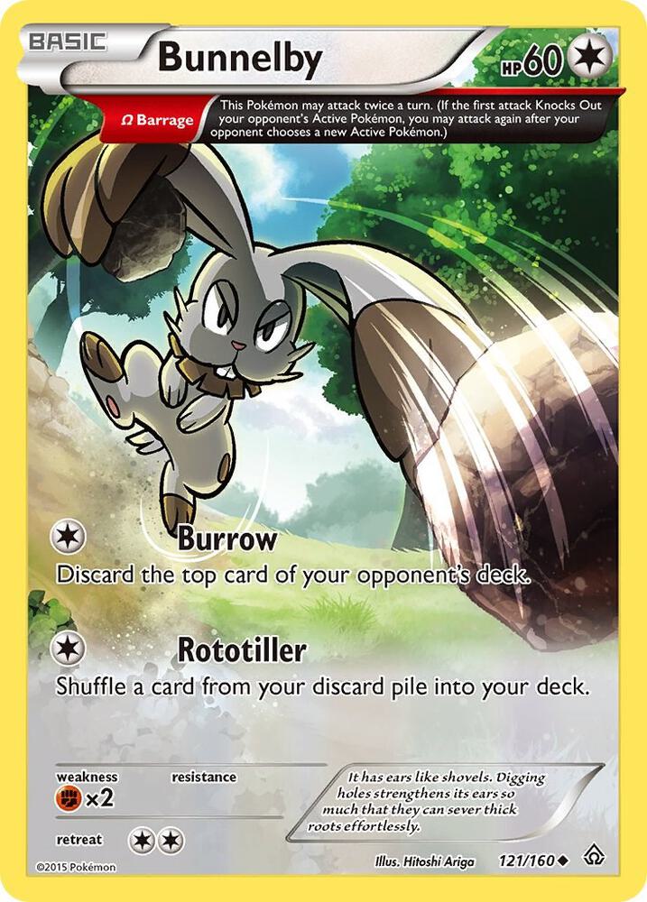 Bunnelby (Omega) #121/160 - XY - Primal Clash - Near Mint