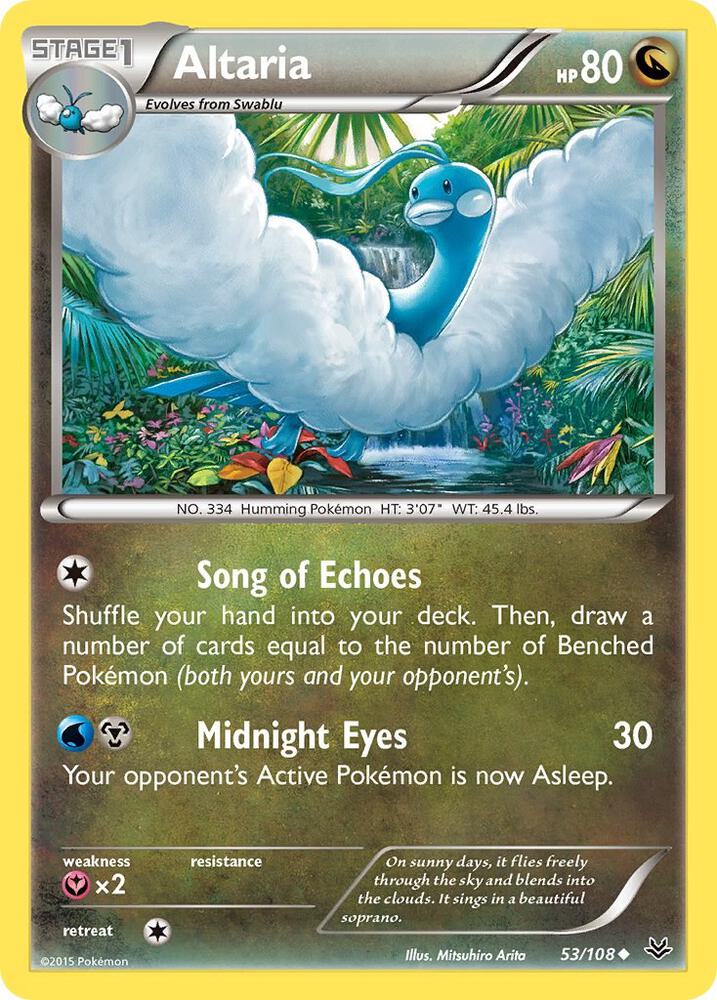 Altaria (53) #53/108 - XY - Roaring Skies - Near Mint