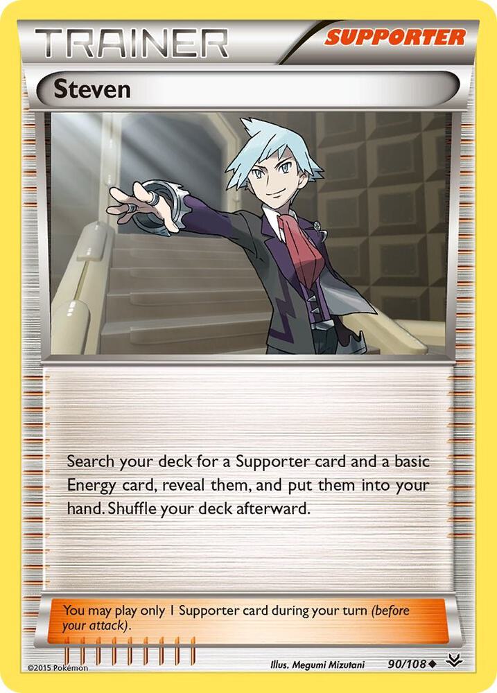 Steven #90/108 - XY - Roaring Skies - Near Mint