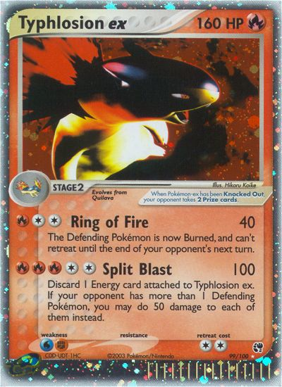 Pokémon — Typhlosion ex — EX Sandstorm (Holo EX)