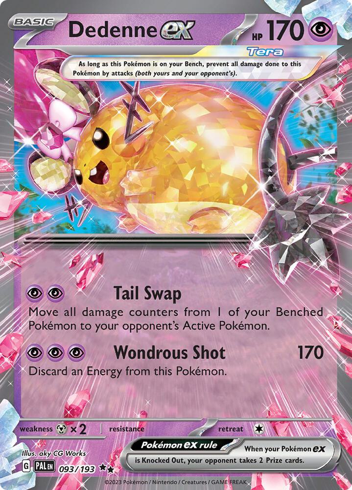 Pokemon Scarlet and Violet - Paldea Evolved Dedenne ex 093/193