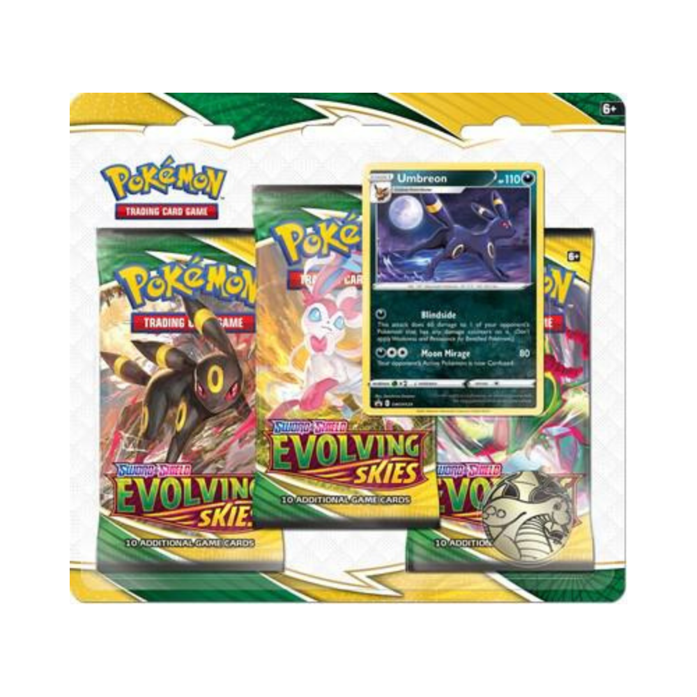 Evolving Skies 3 Pack Blister [Umbreon] - SWSH07: Evolving Skies (SWSH07)