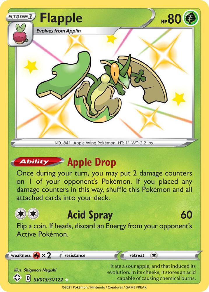 Pokémon — Sword and Shield - Shining Fate: Shiny Vaults Flapple SV013/SV122