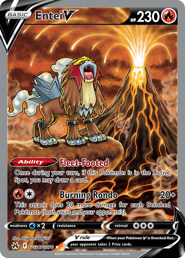 Entei V · Crown Zenith: Galarian Gallery · #GG36/GG70