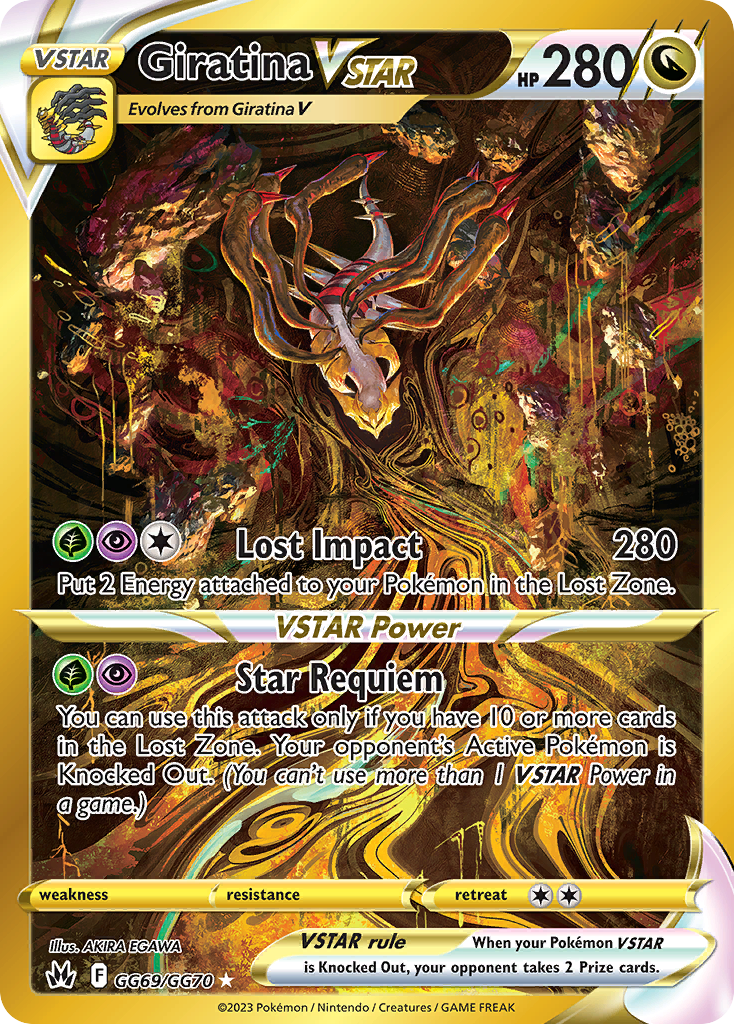 Giratina VSTAR (Secret) · Crown Zenith: Galarian Gallery · #GG69/GG70