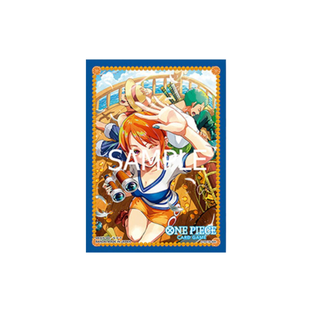One Piece Card Game Official Sleeves: Assortment 8 - Nami (70-Pack) - Bandai Card Sleeves