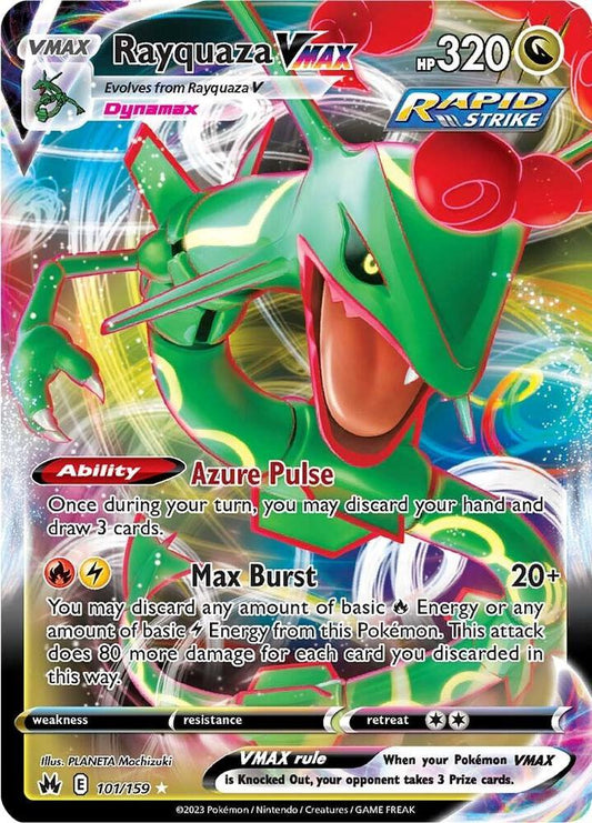 Pokemon Sword and Shield - Crown Zenith Rayquaza Vmax 101/159